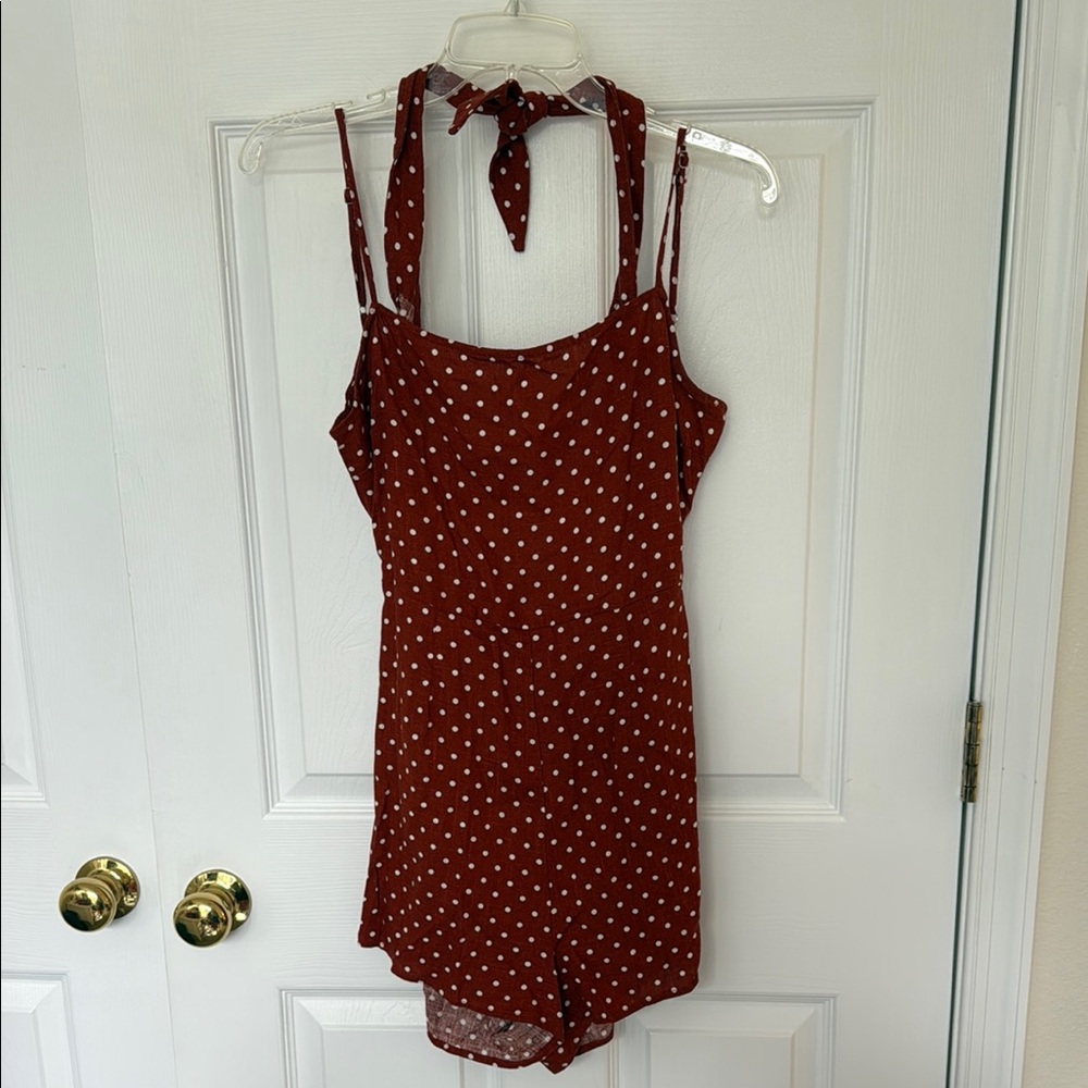 L.A. Hearts Romper with Halter Neck